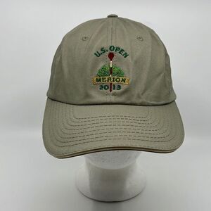 2013 US Open Merion USGA Golf Adjustable Cap/Hat Khaki Beige USGA Member